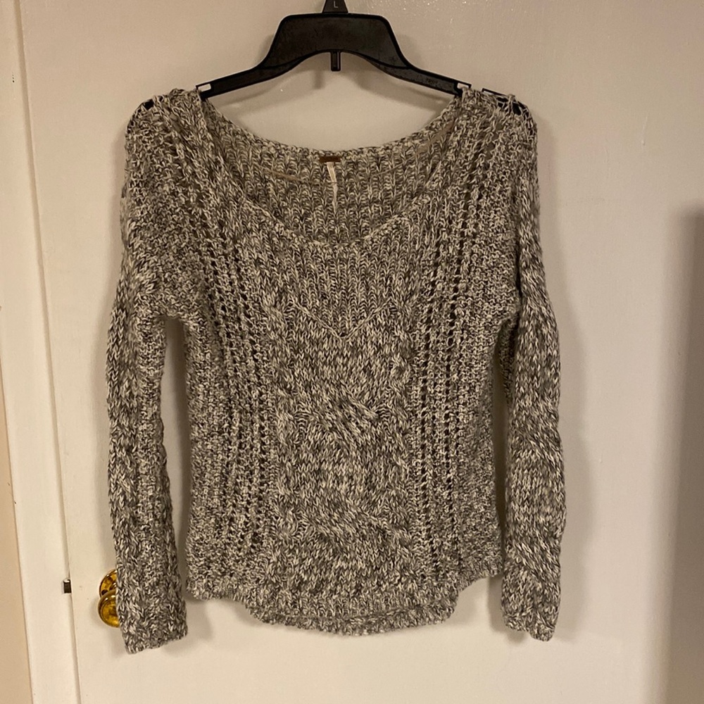 Free People cable knit sweater